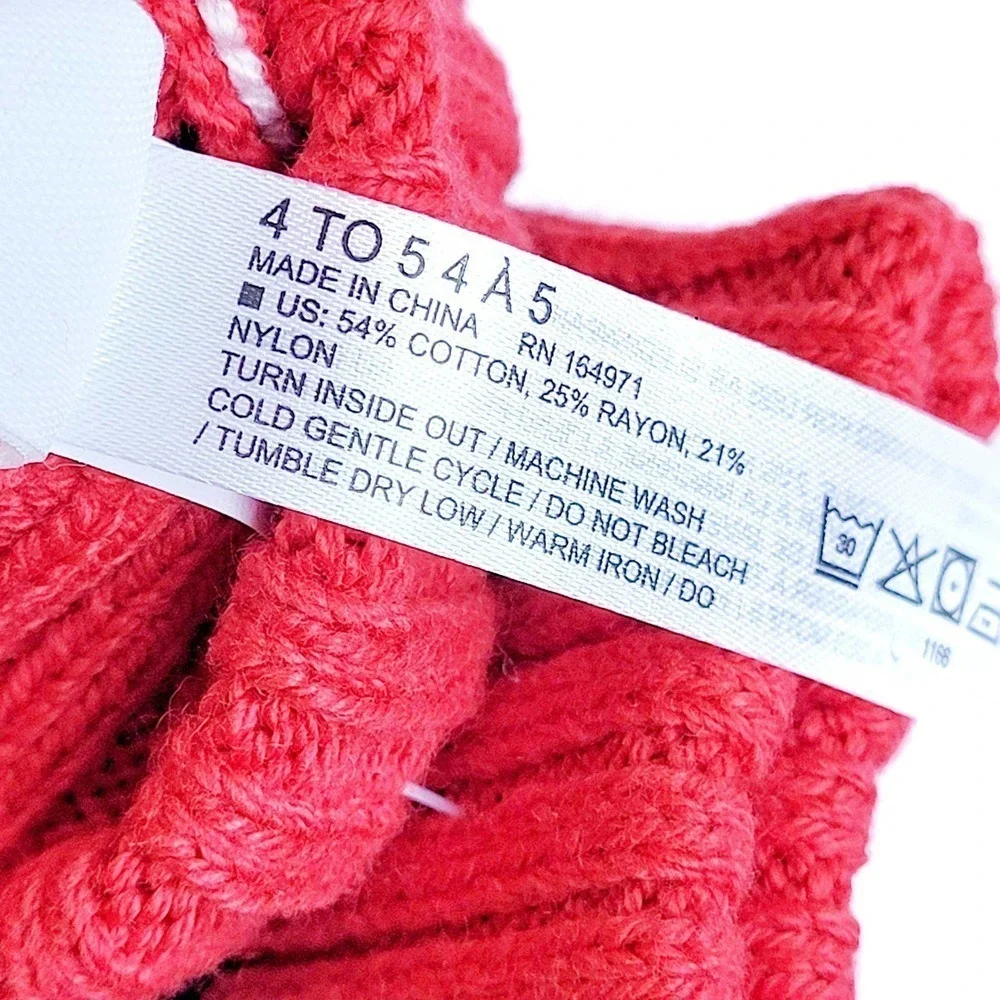 New Janie & Jack Size 4-5T Knit Mittens Holiday Christmas NWT